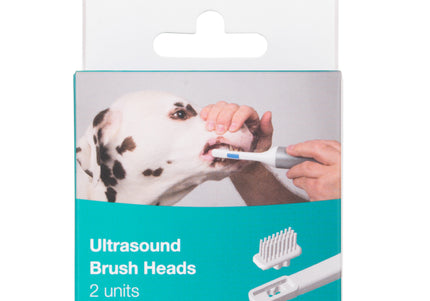 Cleany Teeth 2.0 Ultrasound Brush Heads – Single-Sided Replacement Heads, 2 Pack, 2024 Model