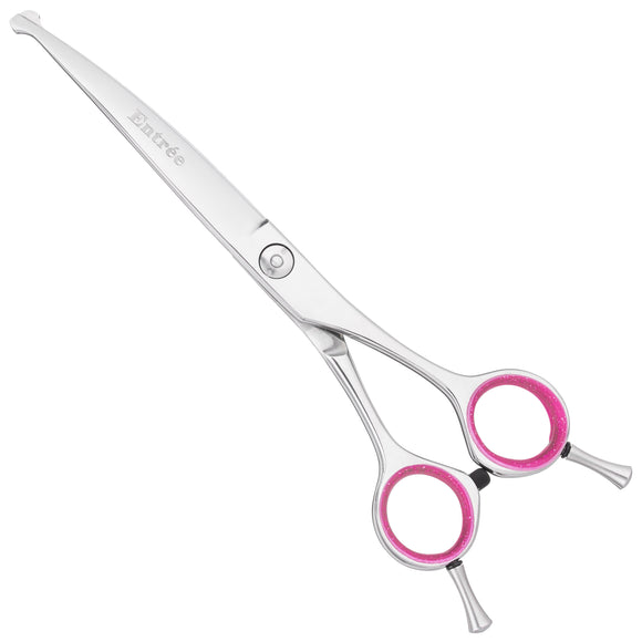 Geib Entree Ball Tip Curved Grooming Scissors 6.5" – Japanese Steel, Safe Design