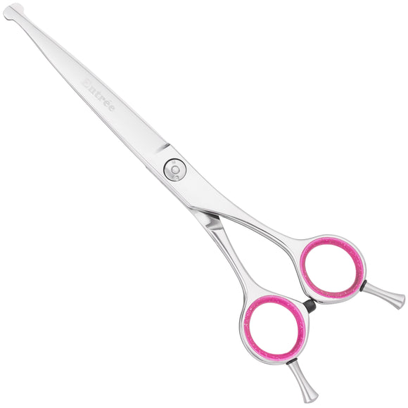 Geib Entree Ball Tip Curved Grooming Scissors 6.5" – Japanese Steel, Safe Design