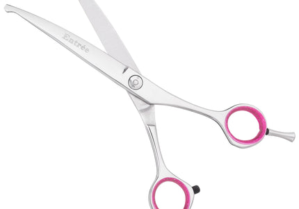 Geib Entree Ball Tip Curved Grooming Scissors 6.5" – Japanese Steel, Safe Design