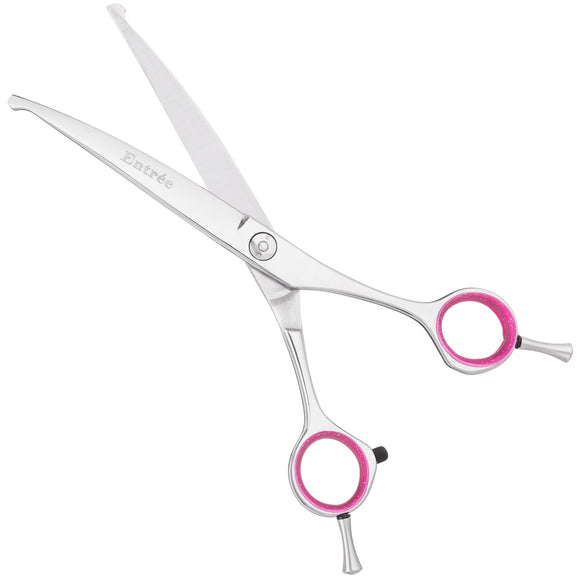 Geib Entree Ball Tip Curved Grooming Scissors 6.5" – Japanese Steel, Safe Design