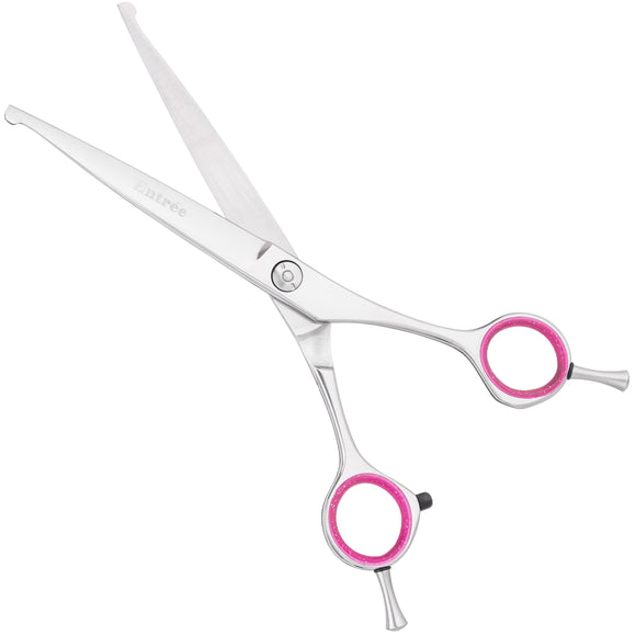 Geib Entree Ball Tip Curved Grooming Scissors 6.5" – Japanese Steel, Safe Design