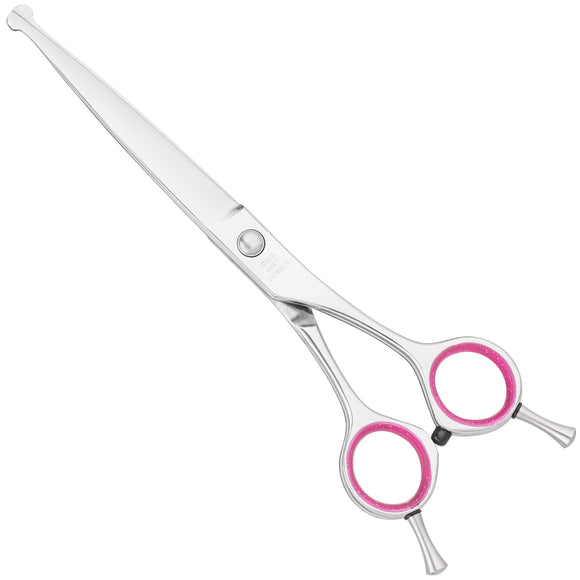 Geib Entree Ball Tip Curved Grooming Scissors 6.5" – Japanese Steel, Safe Design
