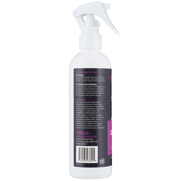 Groomi Calming Spray 250ml – Lavender Coat Conditioner with Soothing Aromatherapy Formula