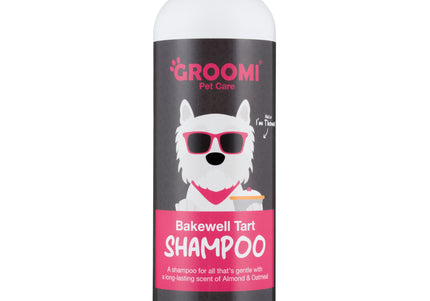 Groomi Bakewell Tart Shampoo 500ml – Gentle Cleansing Formula with Almond Oat Scent