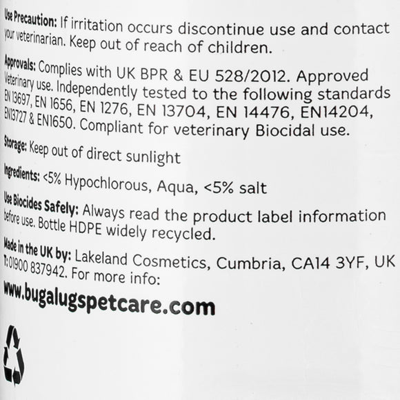 Bugalugs Antiseptic Flea & Tick Bite Relief Spray 200ml – Fast-Acting Soothing Formula, Gentle on Skin