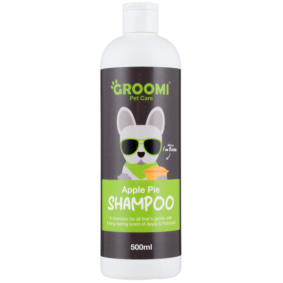 Groomi Apple Pie Shampoo 500ml – Gentle Cleansing Formula with Apple and Patchouli Scent