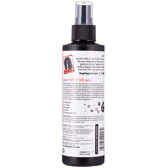 Bugalugs Antiseptic Wound and Skin Spray 200ml – Fast-Acting Healing Formula for Minor Cuts