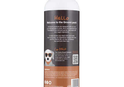 Groomi Cookie Dough Shampoo 500ml – Gentle Cleanser with Honey and Nut Cookie Scent