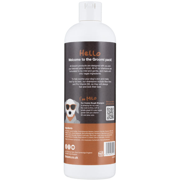 Groomi Cookie Dough Shampoo 500ml – Gentle Cleanser with Honey and Nut Cookie Scent