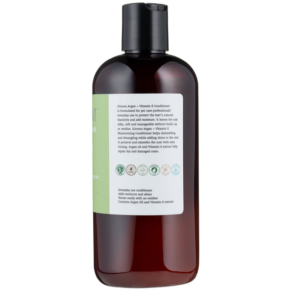 iGroom Argan Vitamin E Conditioner – Moisturizing Regenerating Formula, 473ml Bottle