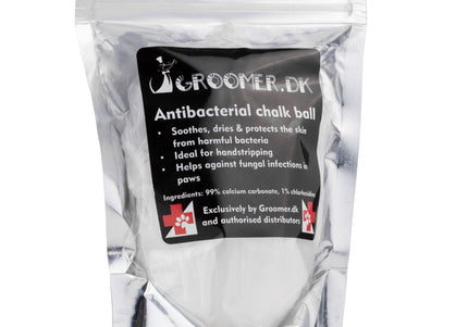 Groomer.dk Antibacterial Chalk Ball 100g – Grooming Chalk with Chlorhexidine, Hygienic Formula