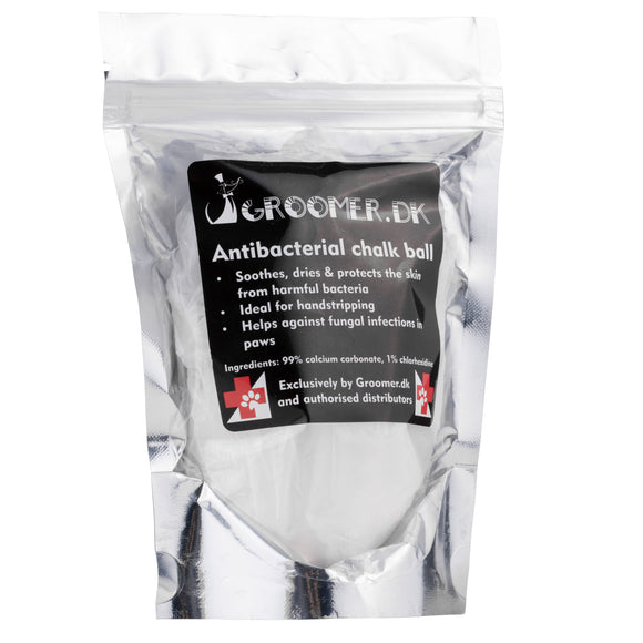 Groomer.dk Antibacterial Chalk Ball 100g – Grooming Chalk with Chlorhexidine, Hygienic Formula