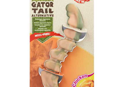 Nylabone Power Chew Gator Tail Alternative – Hard Alligator Tail Chew, Chicken Scented, Durable Design