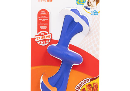 Nylabone Power Chew Rolling Bone – Hard Bacon-Scented Chew Toy, Durable Design