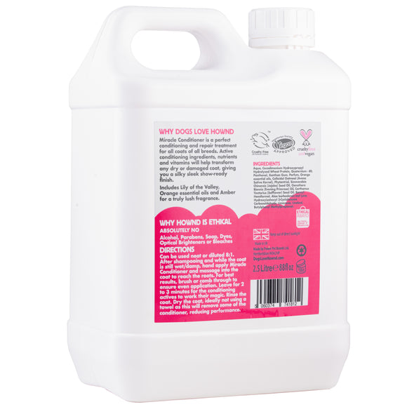 Hownd Miracle Conditioner 2.5L – Intensive Regeneration Concentrate, 1:8 Dilution, Multi-Species Formula