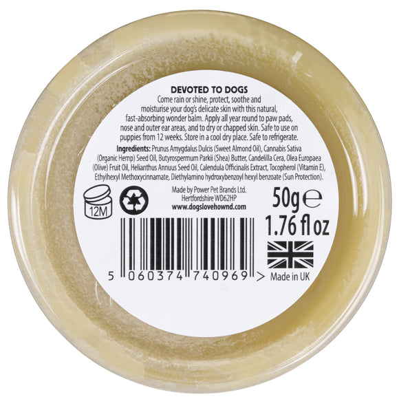 Hemp by Hownd Skin, Nose & Paw Balm 50g – Nourishing All-Season Formula with Sun Protection