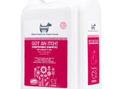 Hownd Got An Itch? Conditioning Shampoo – 1:25 Concentrate, 5L, Soothing Formula for Dry, Itchy Skin