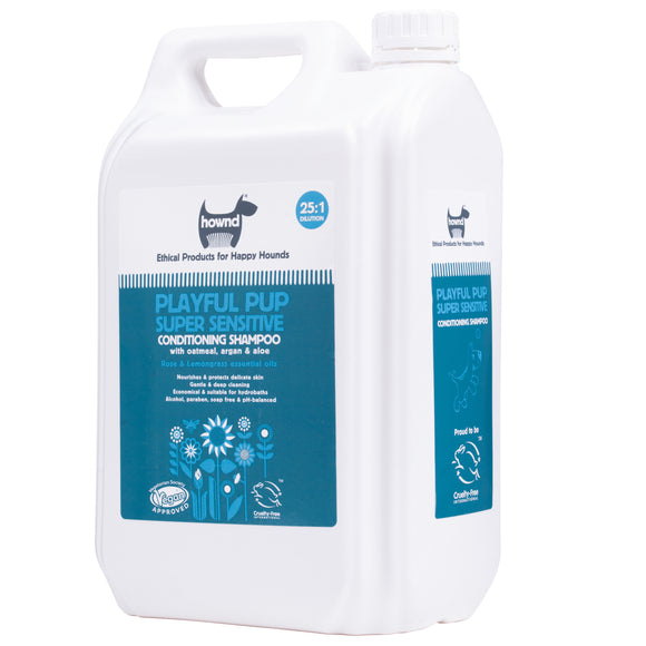 Hownd Playful Pup Conditioning Shampoo – Gentle Nourishing Formula, Concentrate 1:25, 5L