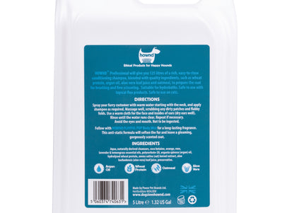 Hownd Playful Pup Conditioning Shampoo – Gentle Nourishing Formula, Concentrate 1:25, 5L