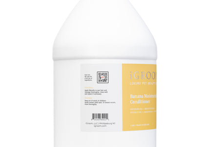 iGroom Banana Conditioner – Moisturizing Formula, Eases Undercoat Removal, 3.8L