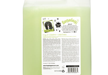 Bugalugs Zingy 2in1 Shampoo and Conditioner – Grapefruit Orange Scent, 5L, Nourishing Formula