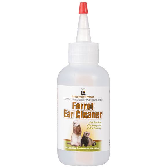 PPP Ferret Ear Cleaner 118ml – Gentle Liquid Formula, Odor-Eliminating and Fast-Acting