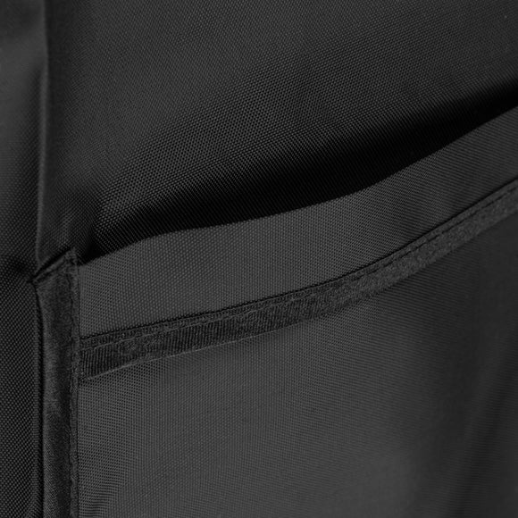 Blovi Grooming Apron Black – Waterproof Apron with Pocket and Black Piping, Durable Design