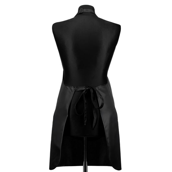 Blovi Grooming Apron Black – Waterproof Apron with Pocket and Black Piping, Durable Design