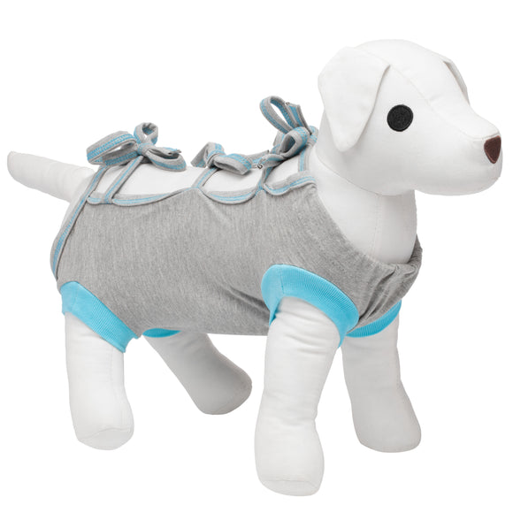 Biglo Recovery Suit Grey – Soft Post-Surgery Protective Garment, 20cm Length