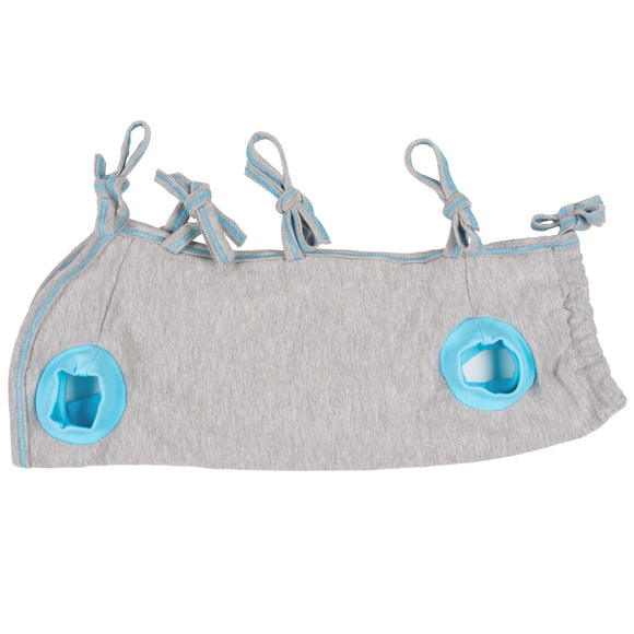 Biglo Recovery Suit Grey – Soft Breathable Post-Surgery Garment, 30cm, Comfortable Fit