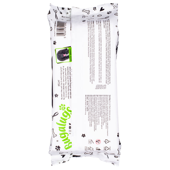 Bugalugs Fragrance Free Grooming Wipes – Biodegradable, Gentle Wet Wipes, 110 Pack