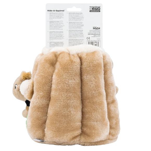 Outward Hound Hide A Squirrel Plush Puzzle Toy – Interactive Squirrel Tree, Small Size