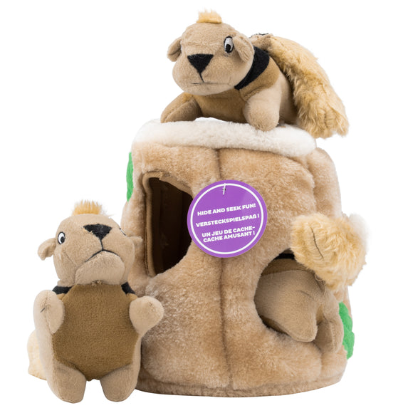 Outward Hound Hide A Squirrel Plush Puzzle Toy – Interactive Squirrel Tree, Small Size