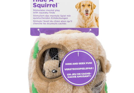 Outward Hound Hide A Squirrel Plush Puzzle Toy – Interactive Squirrel Tree, Small Size