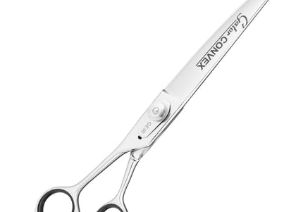 Geib Gator Lefty Convex Scissors 8.5" – Japanese Stainless Steel, Micro-Sanded, Straight, Left-Handed