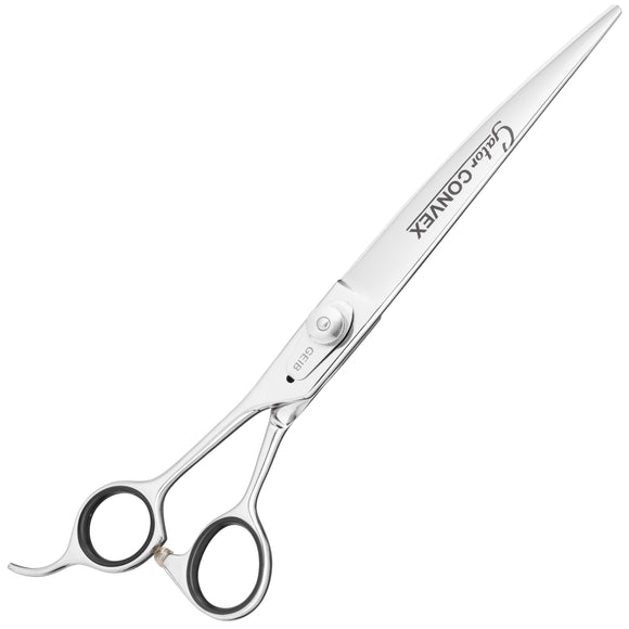 Geib Gator Lefty Convex Scissors 8.5" – Japanese Stainless Steel, Micro-Sanded, Straight, Left-Handed