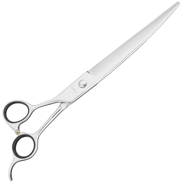 Geib Gator Lefty Convex Scissors 8.5" – Japanese Stainless Steel, Micro-Sanded, Straight, Left-Handed