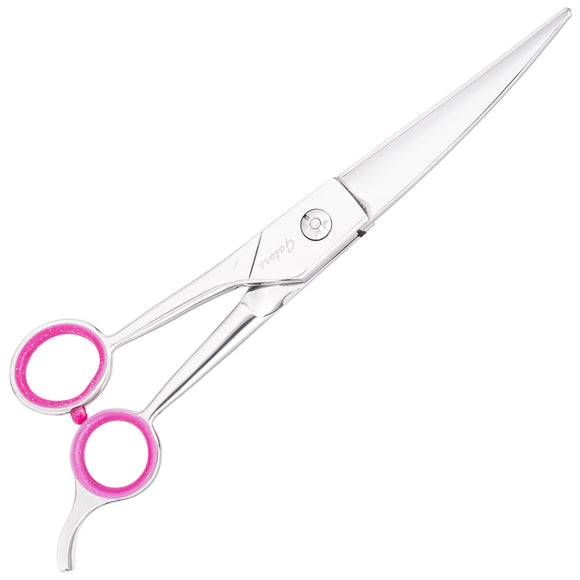 Geib Gator Left Curved Scissors – 10" Japanese Stainless Steel, Left-Handed, Precision Grooming Tool