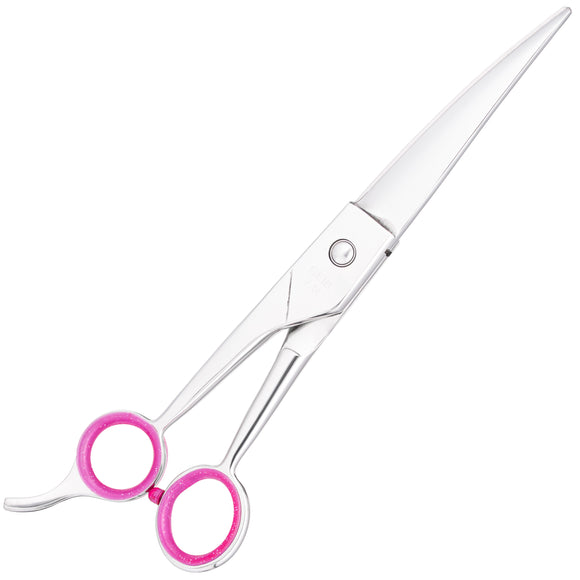 Geib Gator Left Curved Scissors – 10" Japanese Stainless Steel, Left-Handed, Precision Grooming Tool