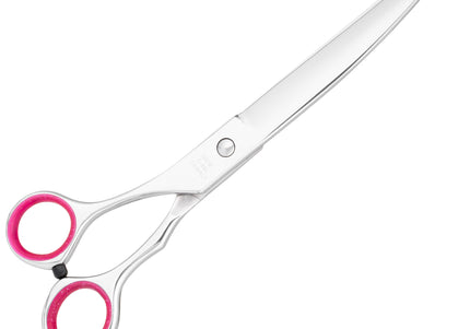 Geib Entree Left Curved Grooming Scissor 8.5" – Japanese Steel, Left-Handed Precision
