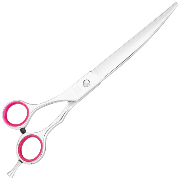 Geib Entree Left Curved Grooming Scissor 8.5" – Japanese Steel, Left-Handed Precision