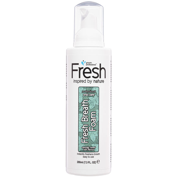 Groom Professional Fresh Breath Foam 200ml – Mint Oral Hygiene Formula, Breath-Freshening Action