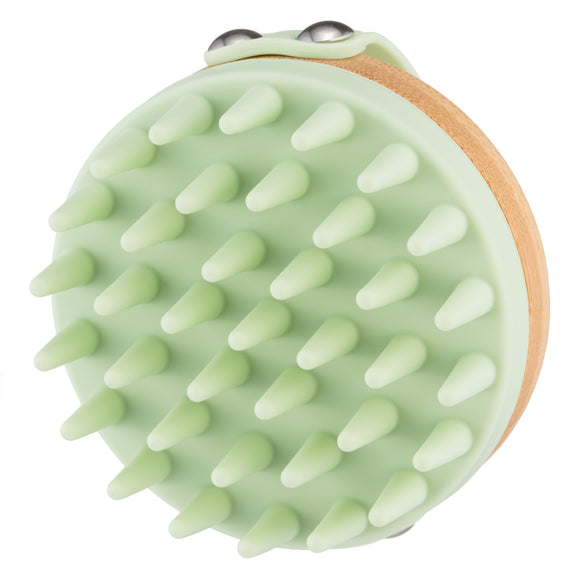 Groomi Foaminator Silicone Grooming Brush – Wet and Dry, Ergonomic Black Design