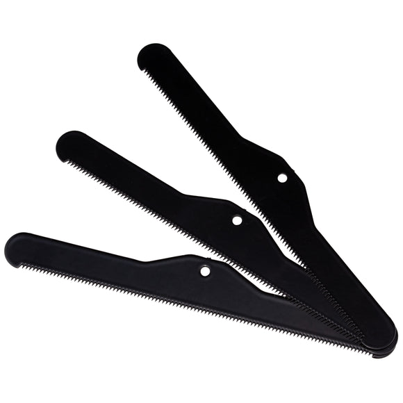 Groomi Spare Combs Set – Replacement Blades, 3 Pack, Durable Black Metal Design