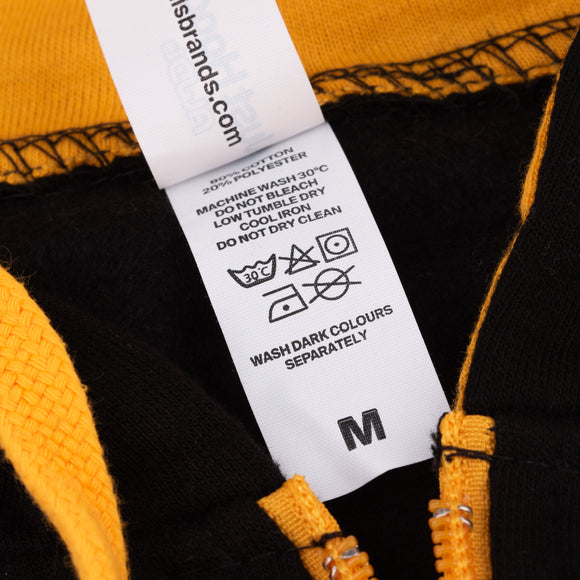 Julius-K9 Full-Zip Hoodie Unit Black/Gold – Comfortable Cotton Blend, Small Size, Stylish Trainer Apparel