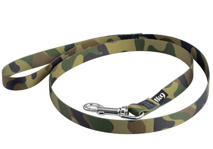 Julius-K9 MoreColor Basic Leash – Durable Camouflage Webbing, 120cm, Green Khaki