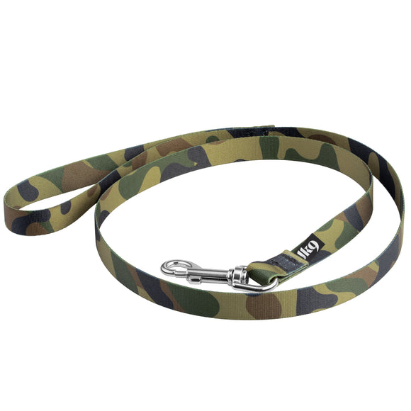 Julius-K9 MoreColor Basic Leash – Durable Camouflage Webbing, 120cm, Green Khaki