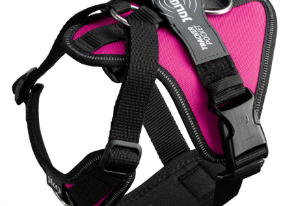 Julius-K9 IDC Longwalk Light Harness Pink – Lightweight Trekking Harness with GPS Pocket, Size L