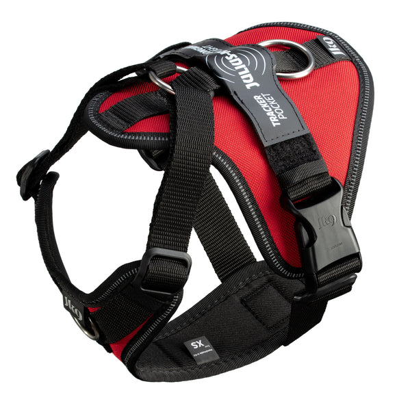 Julius-K9 IDC Longwalk Light Harness Red XXL – Lightweight Trekking Design with GPS Pocket